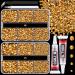 Resin Jelly Rhinestones for Crafting with B7000 Jewelry Glue 2 Boxes Gold Flatback Crystals with 2Pcs 10ml Glue Bedazzling Non Hotfix Gems for DIY Tumblers Clothing Shoes Manicure 2 Mini Pack with Glue Gold