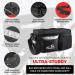 Waterproof Bike Bags for Rear Rack - Padded Bottom, Reflectors - Convertible with Shoulder Strap, Pockets, Bottle Case - Buy Online on GoSupps.com