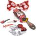 Disney Minnie Mouse Hair Accessories Box|Gift Set for Kids Girls|6 Pcs Including Hair Bow, Brush, Snap Clips|Ideal for Parties, Sleepovers|Ages 3 - Buy Online on GoSupps.com