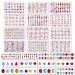 12 Sheet Gems Rhinestone -SELF ADHESIVE- Gems for Crafting Rhinestone Nail Face Body Festival Makeup Assorted Shapes Crystal Gemstones Sticky Gems for DIY Crafts Scrapbooking Jewel Rhinestones