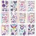 Konsait 135pcs UV Neon Butterfly Temporary Tattoos for Girls - Blacklight Bohemia Skull Heart Eagle Owl Scorpion Totem Lace Stickers - Buy Online on GoSupps.com