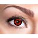 Eyecatcher 84078841-734 - Colored contact lenses 1 pair for 12 months red black carnival Mardi Gras Halloween Bella