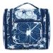 Travel Hanging Toiletry Wash Bag Makeup Cosmetic Organizer for Women (Blue Lotus(Large)) Blue Lotus (Large)