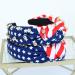 CULHEITE American Flag Knotted Headband - Patriotic Stars & Stripes Twist Hair Accessory for Independence Day - Wide Knot Holiday Fashion for Women & Girls - Buy Online on GoSupps.com