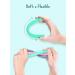 Teething Tube with Choke-Proof Safety Shield | Baby Hollow Teether Toys | Food-Grade Silicone | 3-12 Months | Boys & Girls | Includes 1 Pair & 4 Cleaning Brushes | Star & Moon Design | Pink & Grey - Buy Online on GoSupps.com