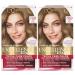 L'Oreal Paris Excellence Creme Permanent Hair Color  7BB Dark Beige Blonde  100 percent Gray Coverage Hair Dye  Pack of 2 2 Count (Pack of 1) 7BB Dark Beige Blonde
