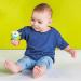 Bright Starts 12092 Rattle & Teething Bracelet - BPA-Free Monkey & Elephant for Babies | Wearable Wrist & Ankle Accessory - Buy Online on GoSupps.com