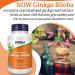 Now Foods Double Strength Ginkgo Biloba 120mg - 100 Vegan Capsules | Lab-Tested, SOYA Free, Gluten Free, Vegetarian, Non-GMO - Buy Online on GoSupps.com