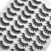 JIMIRE 20 Pairs Mixed Fluffy & Natural Volume False Eyelashes - Wispy Faux Mink Lashes Pack - Buy Online on GoSupps.com