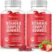 Vitamin B Complex Gummies - Energy Supplement with B12, B3, B5, B6, B7, B8, B9, & Vitamin C - 2 Pack, 140 Ct - Vegan Friendly - Buy Online on GoSupps.com