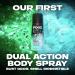AXE Dual Action Body Spray Deodorant for Men - Cool Ocean Scent, Long Lasting Odor Protection, Aluminum-Free - 4 oz, Pack of 4 - Buy Online on GoSupps.com