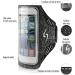 LIFE-SPORTS GEAR Vortex Running Armband Phone Holder - Water Resistant Comfortable Ventilated Velcro Cell Phone Arm Pouch with Clear Screen Access Fits All Phones for Running Hiking Jogging Grey / Black - Buy Online on GoSupps.com