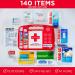 Johnson & Johnson Band-Aid All-Purpose First Aid Kit - 140 Count | Portable Compact Kit for Minor Cuts, Scrapes, Sprains & Burns | Ideal for Home, Car, Travel & Outdoor Emergencies - Buy Online on GoSupps.com