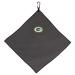 Team Effort Green Bay Packers 15"x15" Grey Microfiber Towel