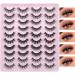 JIMIRE 5D Faux Mink False Eyelashes Multipack - 20 Pairs | Natural Fluffy Wispy Lashes | 5 Styles | 14mm-18mm | Small Eyes | Natural Look - Buy Online on GoSupps.com