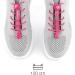 BodyPride Premium Lazy Laces - Elastic Quick Closure for Sports | 12 Colors Reflectors 120 cm Pink | No-Tie Fast Lace System for Marathon Triathlon Kids & Seniors - Buy Online on GoSupps.com