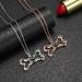 Personalized Dog Paw Print Necklace - 925 Sterling Silver Photo Jewelry | Pet Memory Gifts for Women - Bone & Rose Gold - Buy Online on GoSupps.com