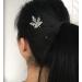 Elegant Silver Maple Leaf Hair Clip - Stylish Gold & Silver Hair Accessory | HA6263 - Buy Online on GoSupps.com