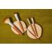 Bamboo Naturals Makeup Brushes Set - 5 Brushes with Natural Bamboo Handles for Powder, Liquid Foundation, Eyeshadow, Smudge, Angled Eyeliner - 11 x 1.3 x 7 - Buy Online on GoSupps.com
