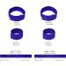 Shop WisdomPro Elastic Belt Bands - 1 Pair Velcro Fasteners for Trousers & Sleeves | Blue Ideal for Fishing Cycling & Wading - Buy Online on GoSupps.com