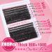 Eyelash Extension Kit Thick Cluster Lashes 280pcs D Curl Individual Eyelashes Lash Extension Kit with Eyelash Clusters Lash Glue Bond and Seal and Lash Tweezers by Goddvenus B-80D+100D Kit-A - Buy Online on GoSupps.com