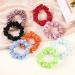 Satin Silk Small Scrunchies 20 Pcs - Elastic Hair Bands for Women and Girls - Ponytail Holders in 20 Colors - Perfect for Thick Curly Hair - Buy Online on GoSupps.com