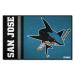 FANMATS 19275 San Jose Sharks Starter Mat Accent Rug - 19in. x 30in. | Sports Fan Home Decor Rug and Tailgating Mat Uniform Design