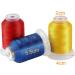 New brothread 50 Spools Embroidery Thread Kit - 40 Brother Colors, 8 Variegated, 2 Metallic - for Janome Singer Pfaff Husqvarna Machines - Buy Online on GoSupps.com