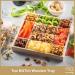Dried Fruit & Nuts Gift Basket in Reusable Wood Tray + Green Ribbon (12 Assortments) Holiday Christmas Gourmet Bouquet Arrangement Platter  Birthday Care Package  Healthy Food Kosher Snack Box - Buy Online on GoSupps.com