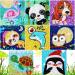 8 Pieces 5D Diamond Painting Kits for Kids Diamond Art Kits Animal Gem Painting Kit Crystal Easy to DIY Painting by Number Kits Home Wall Decoration (Classic Style)