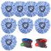 8 Pack Spin Mop Replacement Head Spin Mop Refills Compatible with RinseClean Dual System Microfiber Mop Easy Cleaning Floor Head Mop for Floor Cleaning O-Cedar EasyWring RinseClean 2 Tank System 8 Mop Head