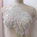 2 Pcs White Sequin Crystal Beaded Appliques - 3D Floral Embroidery Patches for Wedding Dress and DIY Crafts - Buy Online on GoSupps.com
