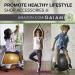 Gaiam Kids Yoga Mat with Fun Prints - Playtime for Babies and Active Toddlers | 60 L x 24 W x 3mm Thick | Twinkle Toes Print - Buy Online on GoSupps.com