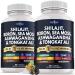 Shilajit Supplement with Sea Moss Ashwagandha Tongkat Ali Boron Magnesium - Fulvic Acid Capsules - 120 Count