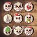PRECUT Christmas Skull Cupcake Toppers Edible Skull Cake Decorations Christmas Skull Decorations Christmas Skull Cake Topper (12) - Buy Online on GoSupps.com