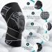 Achiou Knee Compression Sleeve - Adjustable Knee Brace for Pain Relief Stabilizers & Gel Pad - Support for Meniscus Tear Running Workouts - Medium Grey for Men & Women - Buy Online on GoSupps.com