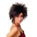 WIG ME UP - TYW60473-4 ladies wig short hair wig short teased wild strands 80s wave punk dark brown