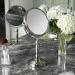 Zadro 9x16 Round Non-Lighted Makeup Mirror 10X 1X Magnifying Rotating Head - Satin Nickel - Buy Online on GoSupps.com