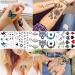COKTAK 64 Sheets Waterproof Temporary Tattoos Set - Variety Pack for Men, Women, Kids - Moon, Star, Butterfly, Birds, Planets Designs - Arm, Neck, Face, Letters - Fake Tatoos Sticker Kit - Buy Online on GoSupps.com