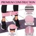 GYMB Resistance Band Set - Non Slip Cloth Exercise Bands for Glutes, Thighs & Legs - Includes Training Videos - 3 Levels (Pink, Cyan, Lavender) - For Gym & Home Fitness - Buy Online on GoSupps.com