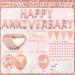 Happy Anniversary Banner Decorations - Happy Anniversary Decorations Set Includes Rose Gold Anniversary Cake Topper Letters Love Foil Balloons for Wedding Anniversary Party Decorations Rose Gold Anniversary Day Decorations - Buy Online on GoSupps.com