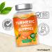 Turmeric Gummies with Ginger | High Strength Turmeric Curcumin Supplement | 60 Vegan Gummies in Natural Orange Flavour | Tablet Alternative | by Horbaach - Buy Online on GoSupps.com