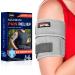 FEATOL Bicep Tendonitis Brace Compression Sleeve Support Upper Arm Brace Bicep Support Bands for Pain Relief Muscle Strains and Inflammation Tricep/Bicep Wrap for Men and Women Gray Large