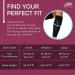 Calf Compression Sleeve - Support Brace for Sports & Travel | Men & Women - Medium - 1 Pair - Stripes/Black - Buy Online on GoSupps.com