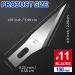 150 PCS Exacto Knife Blades #11 - High Carbon Steel Hobby Blades for Art, Scrapbooking, and Stencil Paper Cutting - Buy Online on GoSupps.com