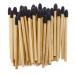 Artist's Choice Eco Friendly Bamboo Eye Shadow Applicators - Soft Pad for Effortless Blending  Single End for Monochromatic Looks  Single-Use Option for Professionals