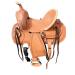 Resistance Western Kids Horse Ranch Style Saddle. Western Youth Child Genuine Leather Saddle Hard Seat Saddle with Serpentine Tooled! Black Laces, Premium Quality Genuine Leather Saddle 10"