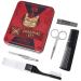 Paladone Scott and Lawson Grooming Set | Contains Scissors Nail Clippers File Tweezer Toothbrush and Comb | Grooming Kit in Handy Storage Tin | Great for Use At Home or On The Go