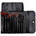 Buy Bellaterra Cosmetics 10-Piece Makeup Brush Set | Natural Synthetic Bristles | Black - International Shipping Available - Buy Online on GoSupps.com