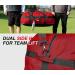 Fitdom 130L Heavy Duty Extra Large Sports Duffle Bag - Red | Adjustable Shoulder & Compression Straps | Ideal for Soccer, Baseball, Basketball, Hockey, Football & Team Coaches - Buy Online on GoSupps.com